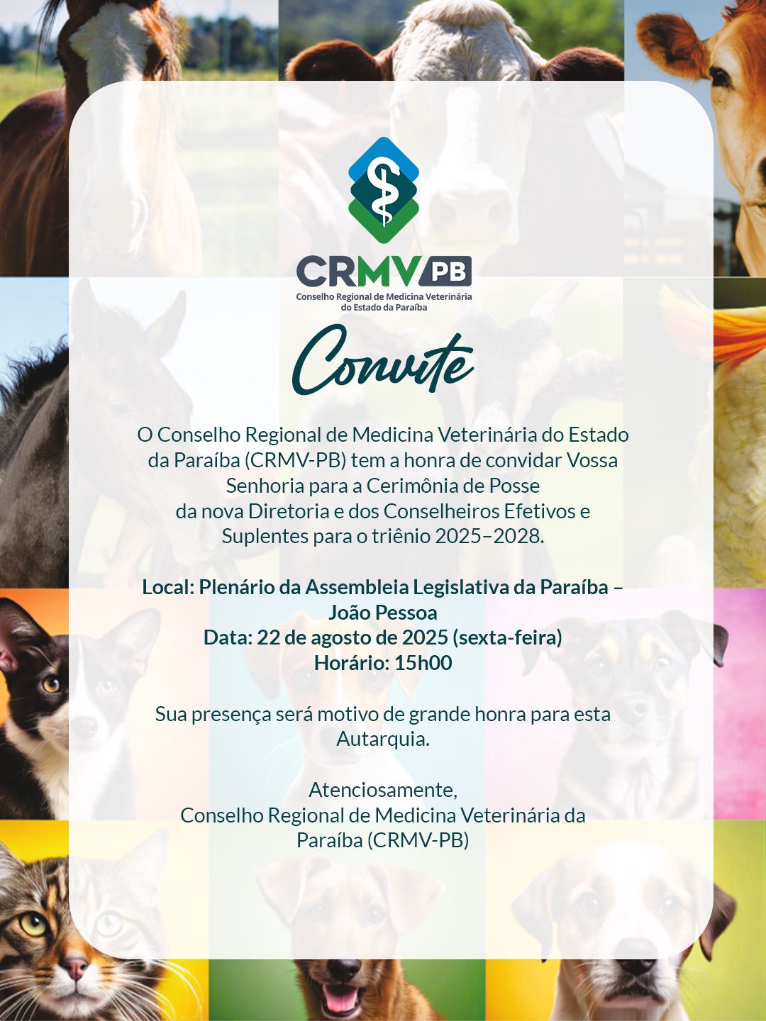 Convite CRMV Convite CRMV